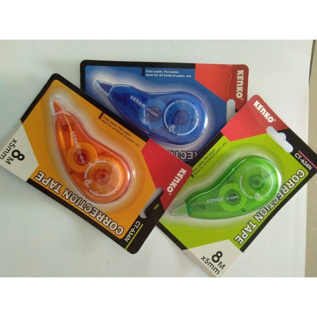 

CORRECTION TAPE CT-634N KENKO 8mx 5mm tipex kertas