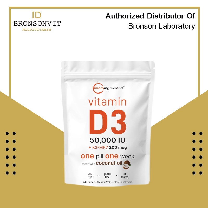 Micro Ingredients MicroIngredients Vitamin D3 50000IU K2 200mcg
