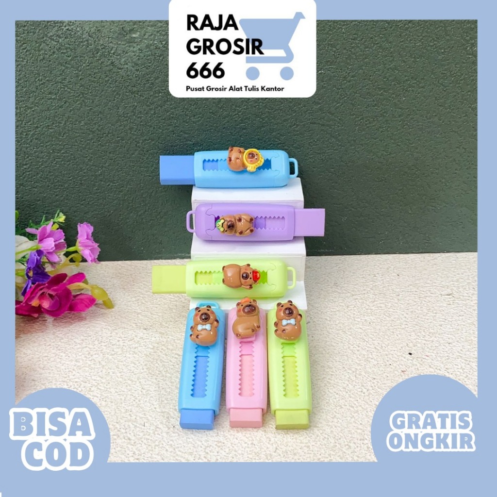 

PENGHAPUS MODEL CUTTER CAPYBARA ER-1695 ERASER HAPUSAN LUCU IMUT KADO UNIK COD