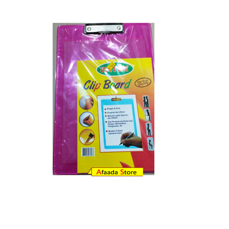 

Clip Board Enter F4 Transparan / CLIP BOARD TRANSPARAN / PAPAN UJIAN ENTER