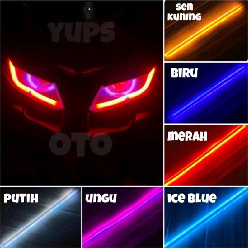 TERMURAH LAMPU ALIS RUNNING 30CM LAMPU LED ALIS TEMPEL FLEXIBLE SEIN ALIS FLEKSIBEL SLIM LAMPU ALIS 