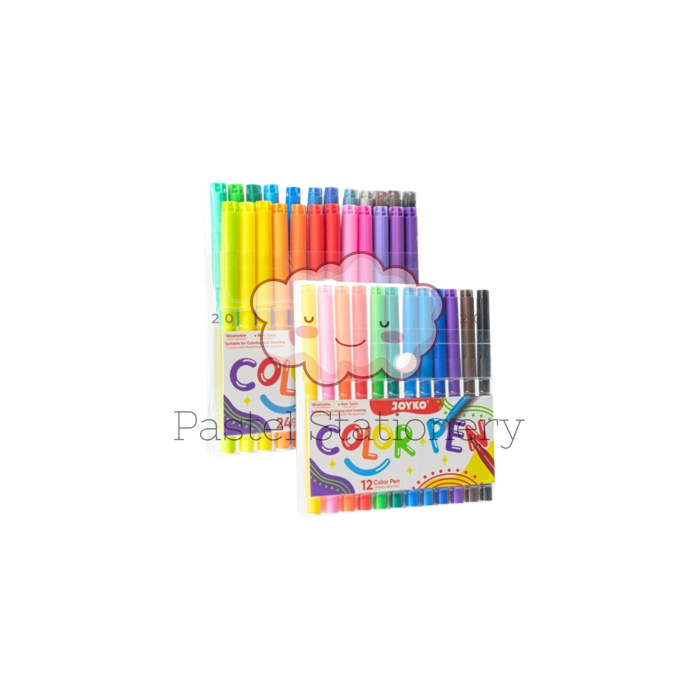 

Color Pen 12 24 Colors Joyko CLP-60 Spidol Pulpen Pena Warna Murah