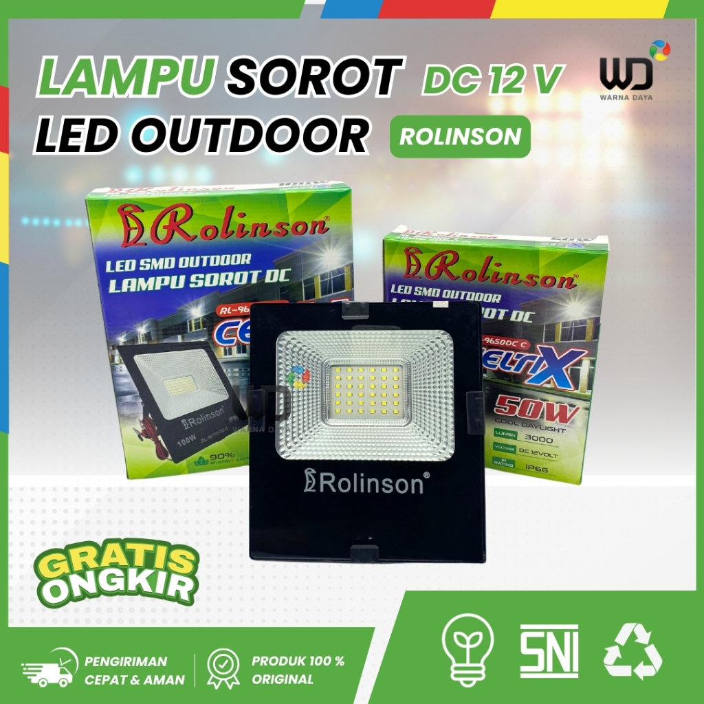 Lampu Sorot LED 50W-100W DC12V Rolinson