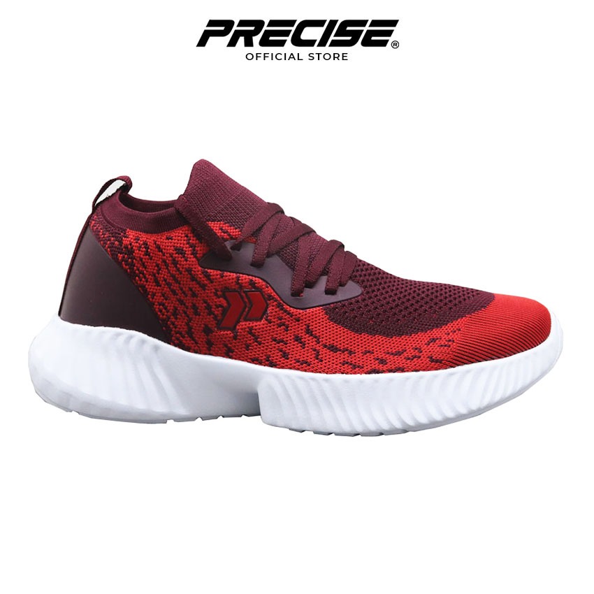Precise Flexnit Kurven W Sepatu Wanita - Red/Maroon