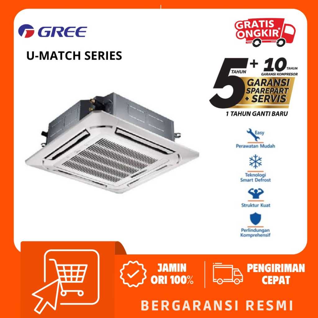 GREE  AC Cassette GKC-42TM/I 5 PK (3 Phase)