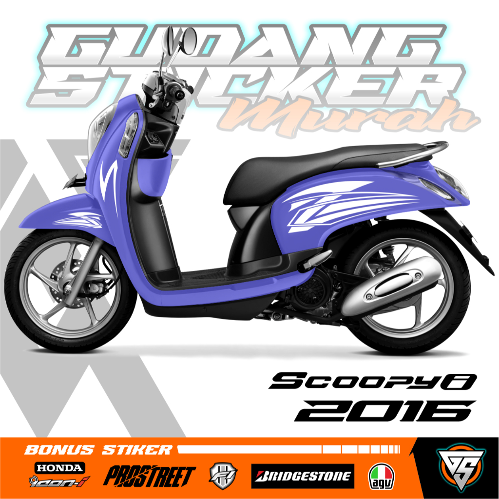 STRIPING CUTTING HONDA SCOOPY STIKER LIS 2016 FI STICKER KEREN ELEGAN