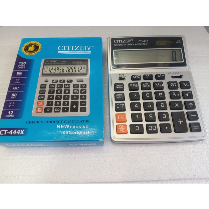 

Citizen SDC 444S SDC 444X KALKULATOR MEJA ORI ORIGINAL