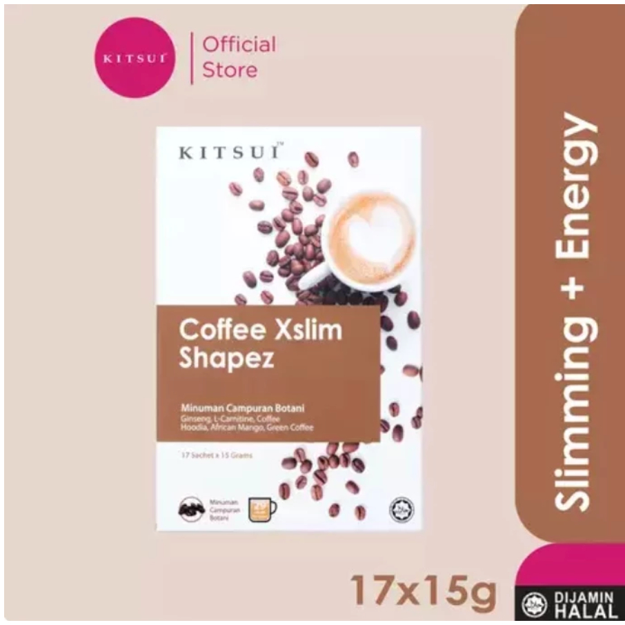 KITSUI Coffee Xslim Shapez 17SX15G (Mocha Flavour) Weight Loss