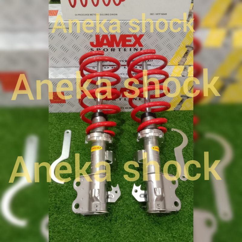 COILOVER SHOCK JAMEX ADJUSTABLE TOYOTA VELOZ / NEW AVANZA DEPAN ASLI