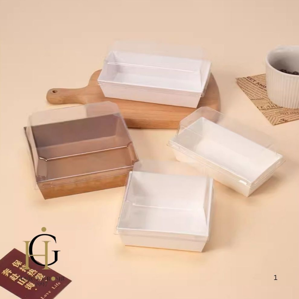 KOTAK MIKA BURGER PANJANG KERTAS COKLAT KEBAB MAKANAN KUE HAMPERS NATAL LEBARAN BAHAN TEBAL MN-1659