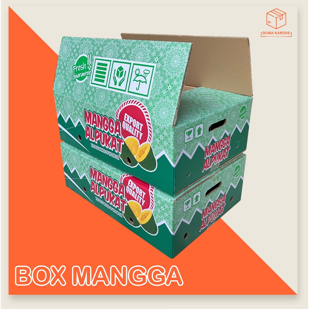 

box mangga isi 24 alpukat 10 kg + sekat | 51x34x16 cm /box mango/box mangga alpukat/box buah/kardusbuah/kardusmangga/boxmangga