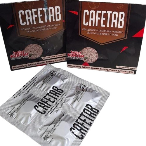 

CAFETAB // TABLET KUNYAH // ANTI NGANTUK (Isi 4 tablet)