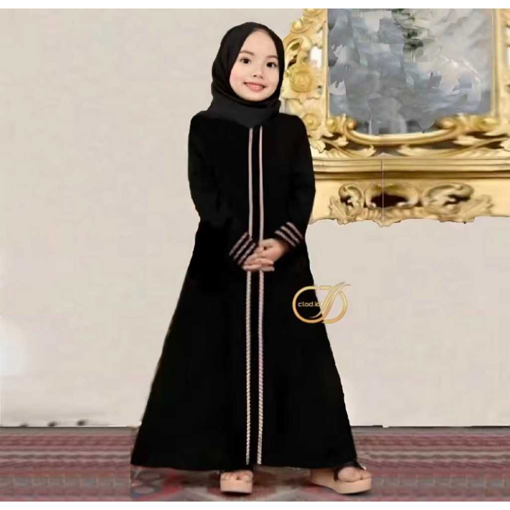 ABAYA MAROCAIN ABAYA TURKY GAMIS ANAK / GAMIS CRINKLE AIRFLOW / GAMIS ANAK PEREMPUAN