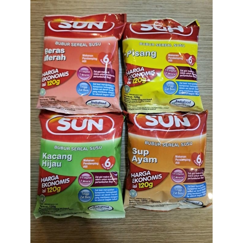 

(Promo) SUN Bubur Ekonomis Sachet 120gr All Variant