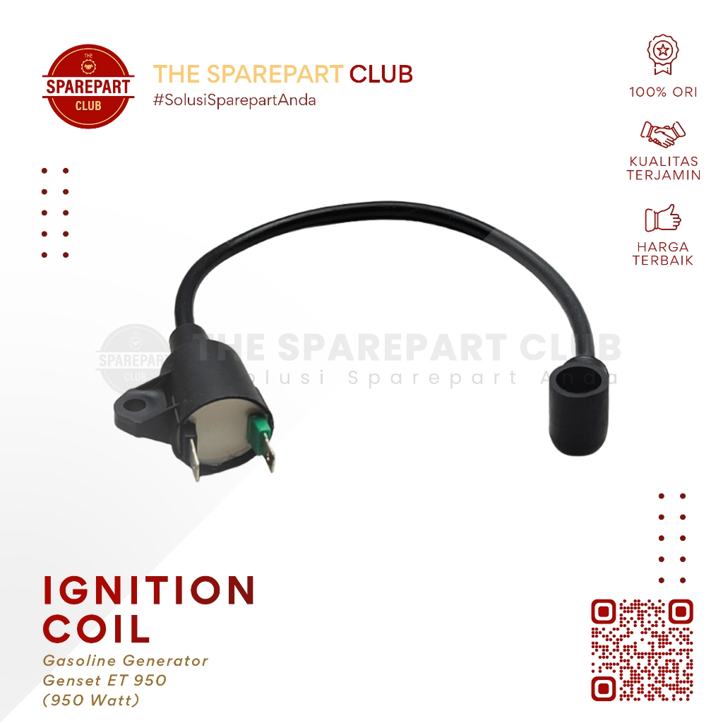 High Voltage Set CDI Koil Busi Mesin Genset Gasoline Generator ET950 ET 950W Watt 2 Tak - Ignition C