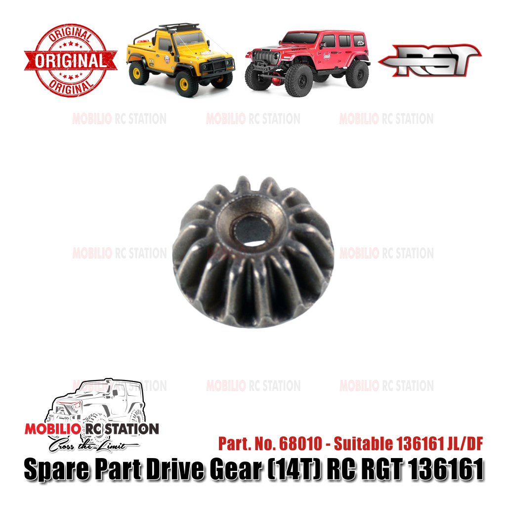 Sparepart Original # 68010 Drive Gear 14T RC Crawler RGT 136161 JL/DF