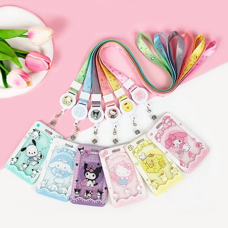 

Kartun Sanrio Gantungan Name Tag Id Card Holder /Gantungan Tali Kartu Akses Kantor Mrt Busway Lanyard Card Holder