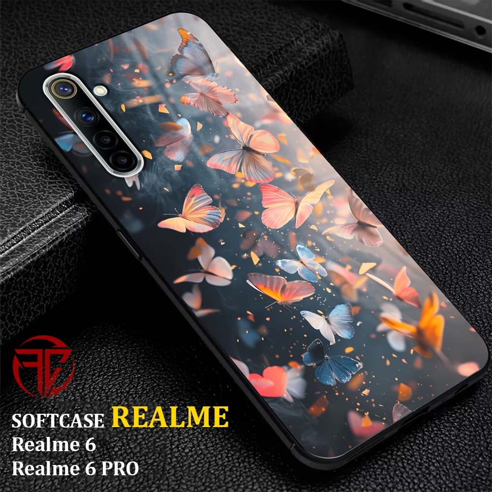 [AM23] Softcase Kilau Realme 6 | 6s | 6 PRO | Case Glossy Kesing Silikon Kaca Mika Pelindung Kamera 