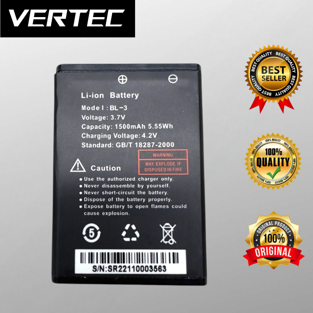 Baterai HT Baofeng UV3R Weierwei UV-3R BL-3 Pofung