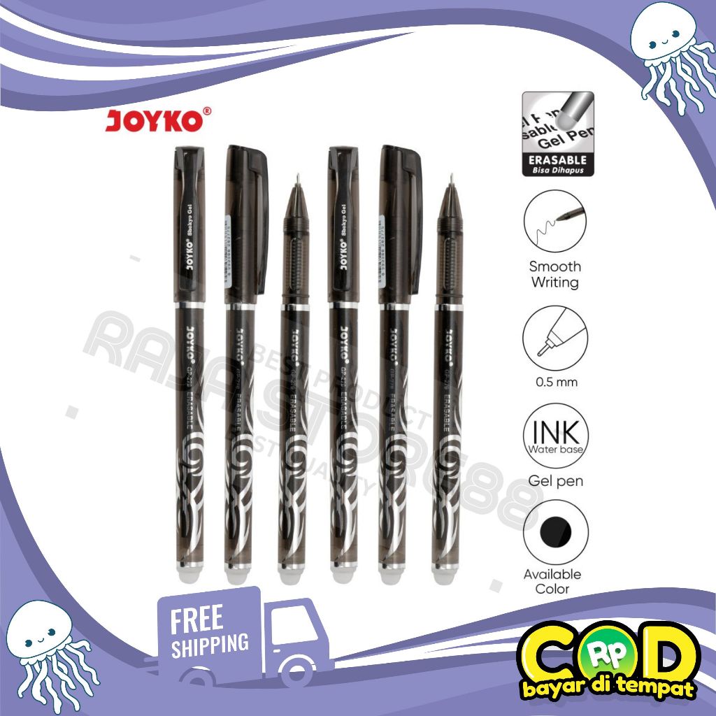 

Pulpen Gel Pen Bisa Dihapus Joyko GP-279