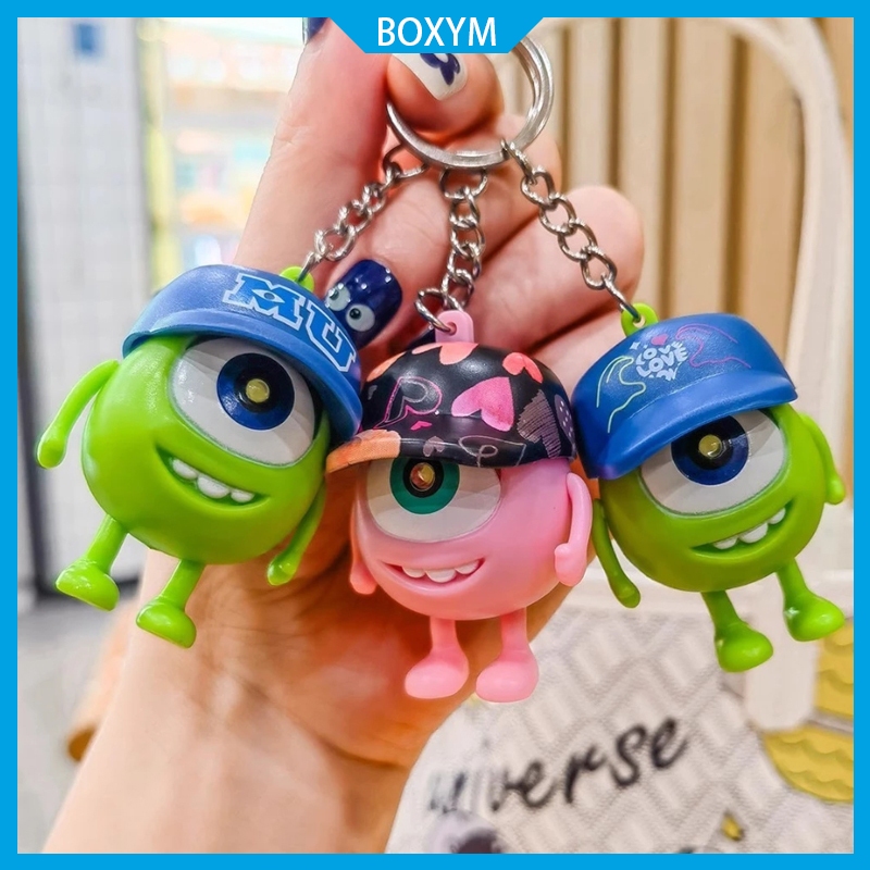 【Versi Audio】I LOVE YOU Gantungan Kunci Couple Pesona Tas Lucu Alien Lampu Keychain Hadiah Suara I L