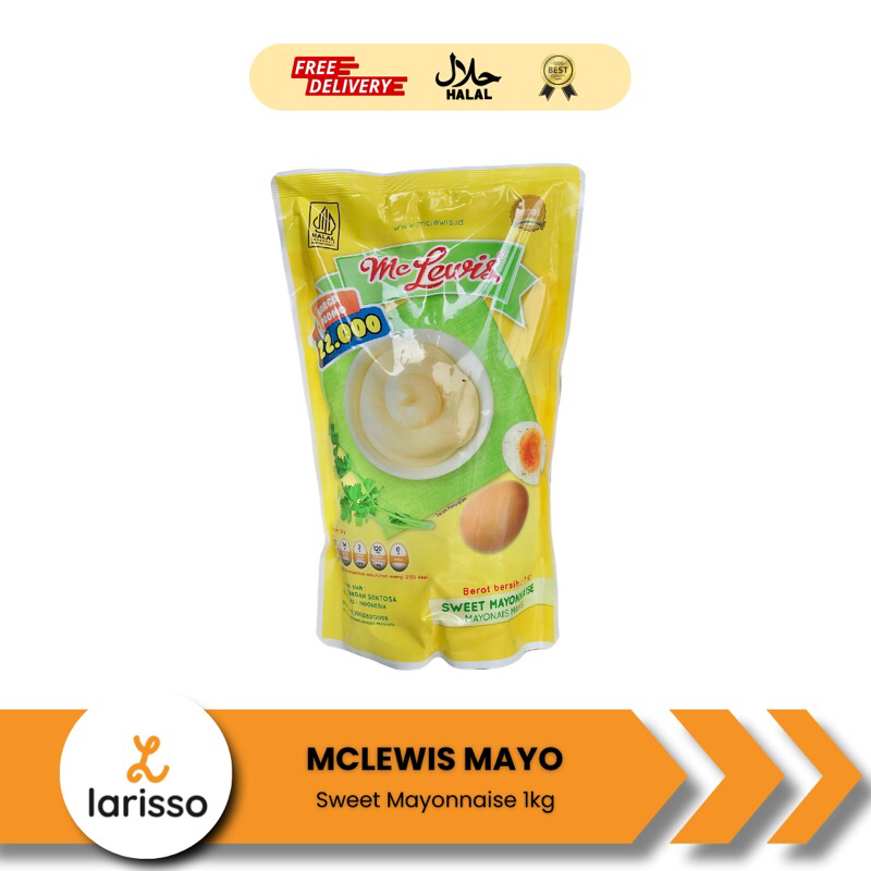 

Mc Lewis Mayo Sweet 1Kg Saus Mayonaise Manis