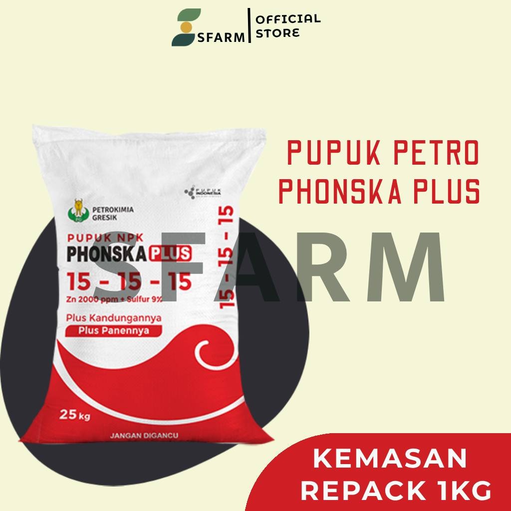 Pupuk Petro Phonska Plus Kemasan Repack 1Kg