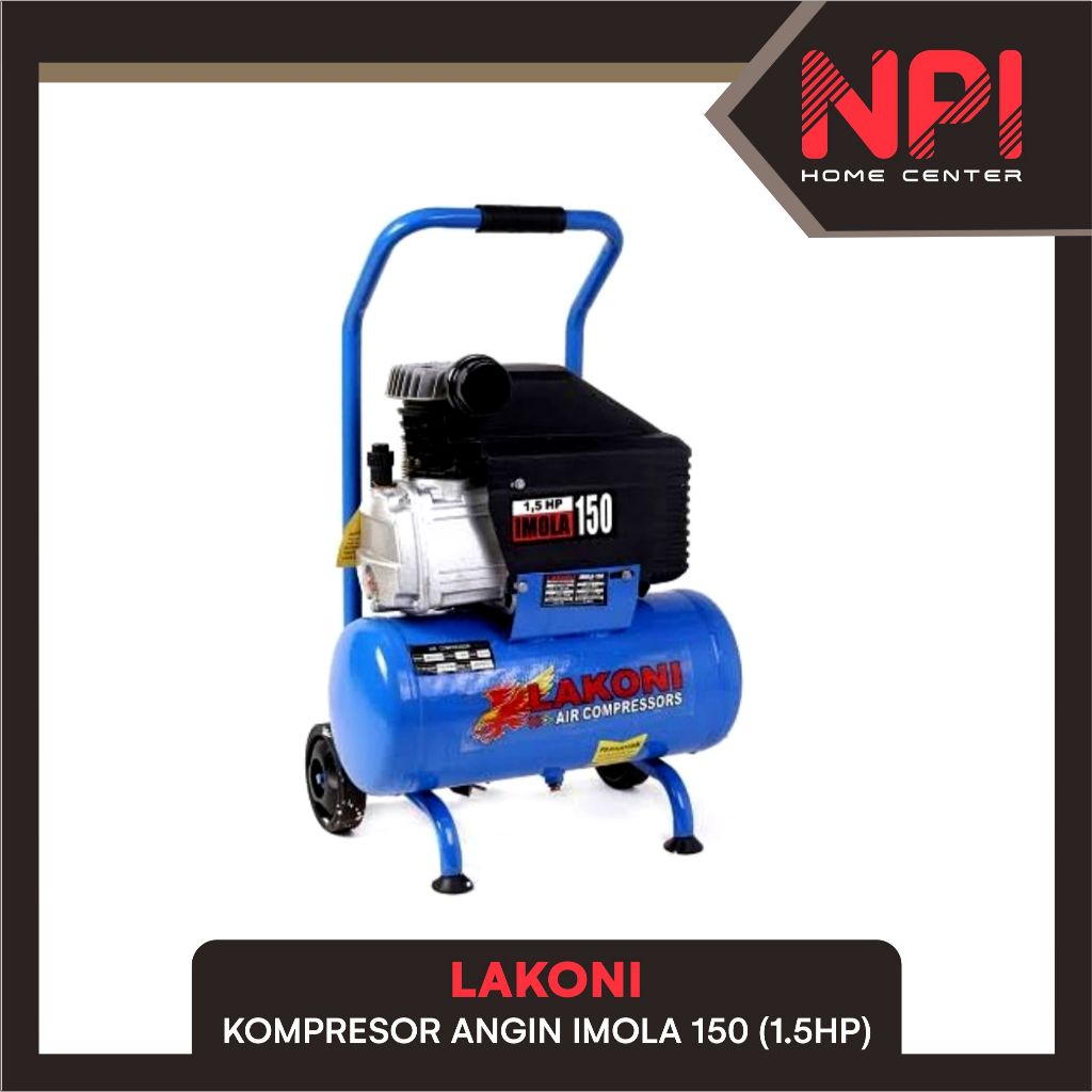 Lakoni - Kompresor / Compressor Angin Udara Listrik Imola 150 1.5 Hp 1.5Hp