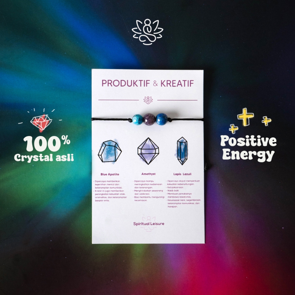 Gelang Kristal Healing dan Prosperity