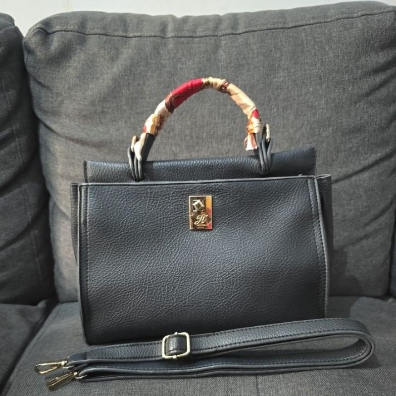 Prelovedbytwins- tas preloved Adelle bag - JIMS HONEY- black