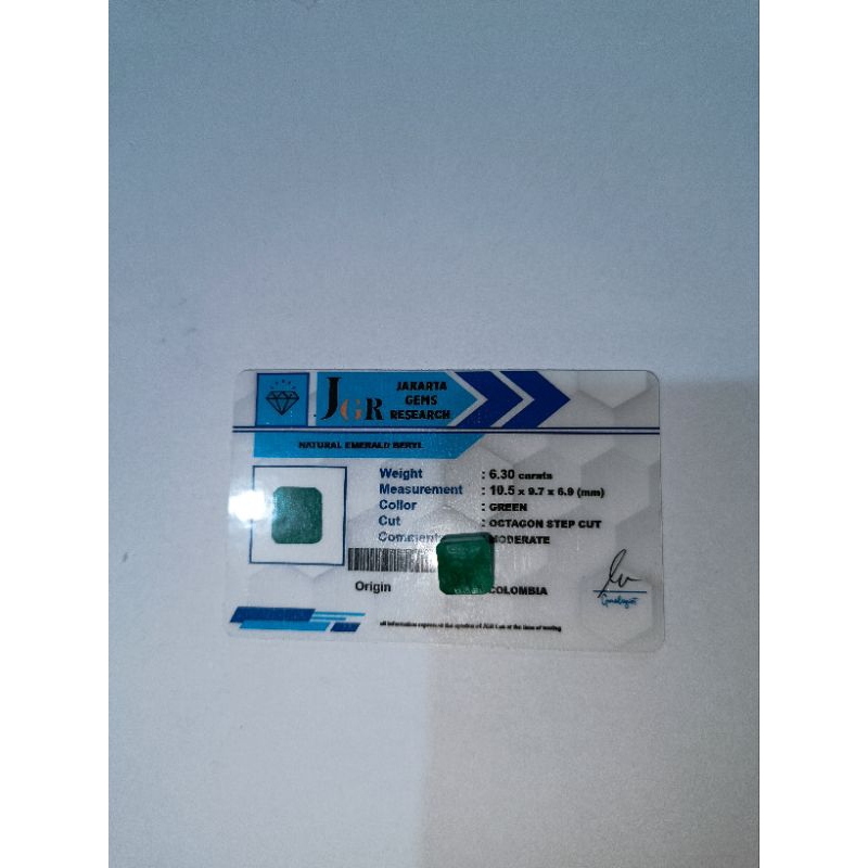 Natural Emerald Beryl Colombia