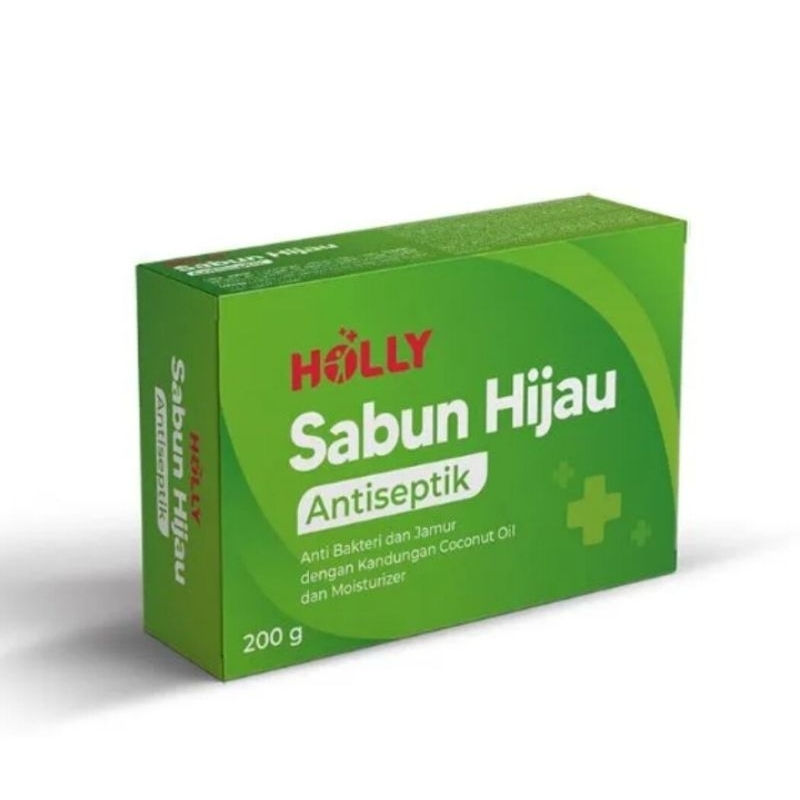 Sabun Hijau Holly Antiseptik 60gr BPOM - Holly Sabun Hijau Antiseptik