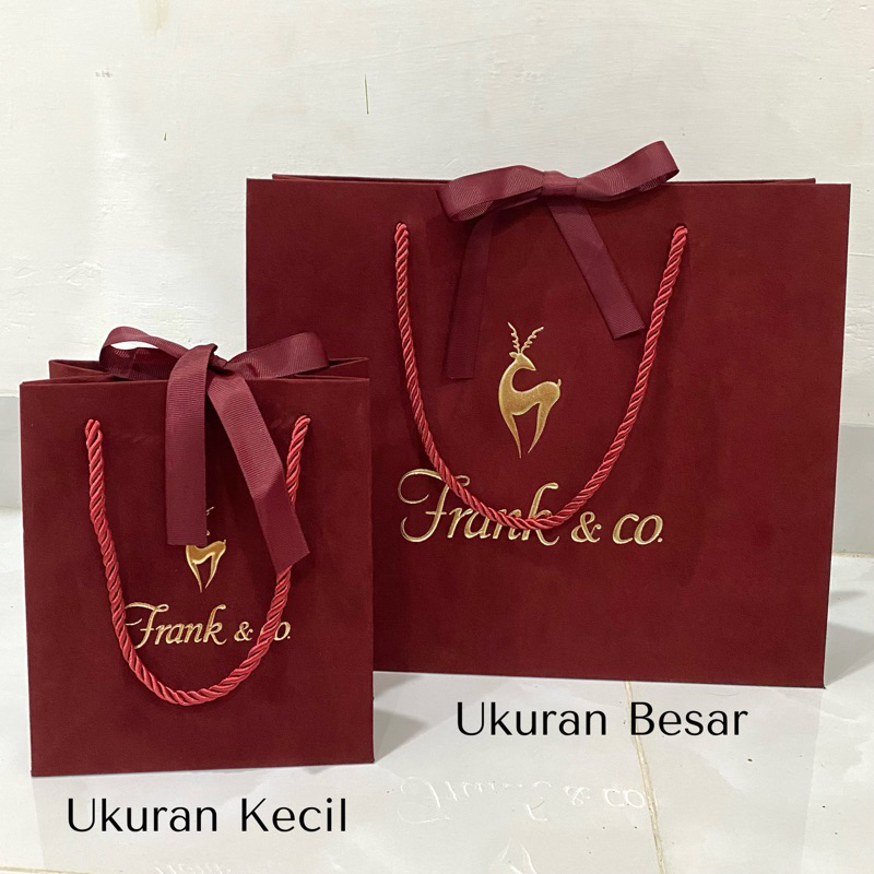 

Paper Bag Frank & Co Official Original 100% Bahan Bludru