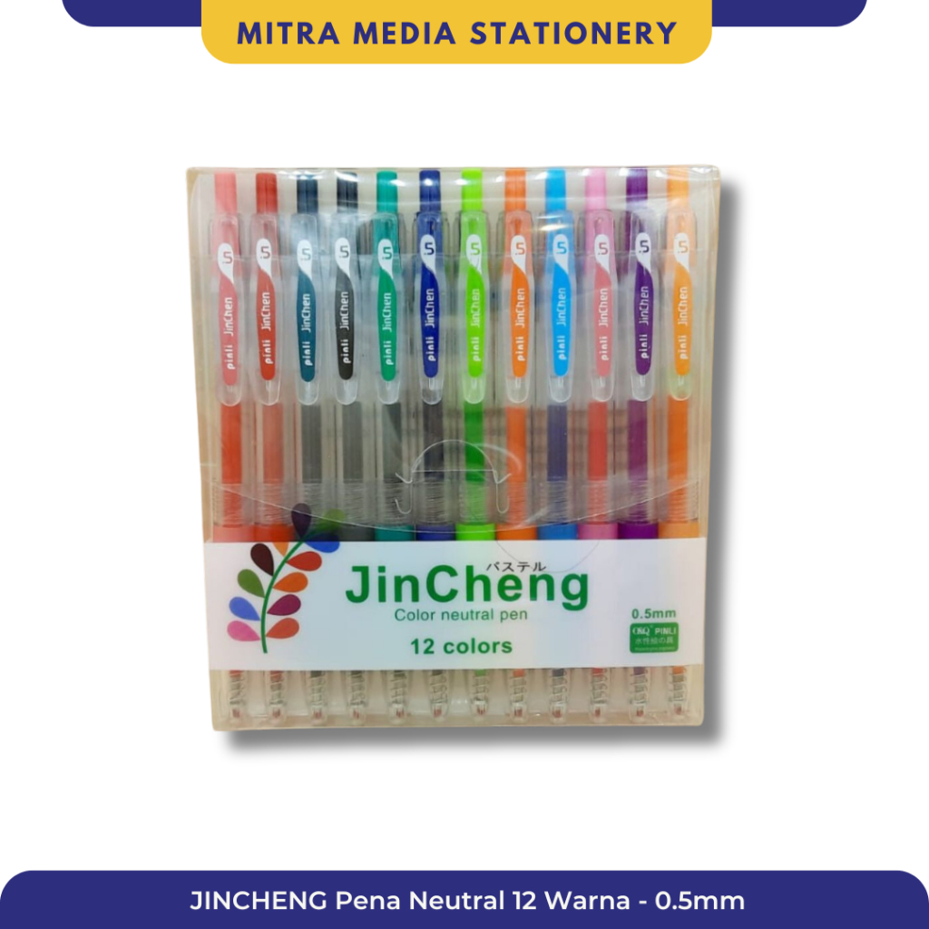 

JINCHENG Pena Neutral 12 Warna - 0.5mm