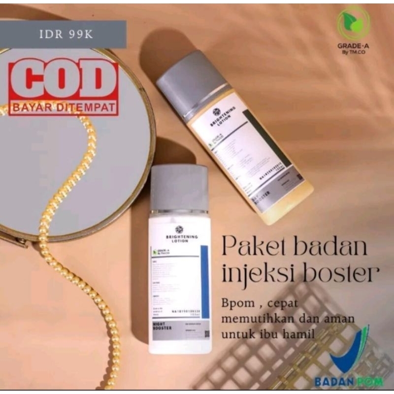 TMCO PAKET LOTION BOSTER INJEKSI PAGI DAN MALAM GRADE A
