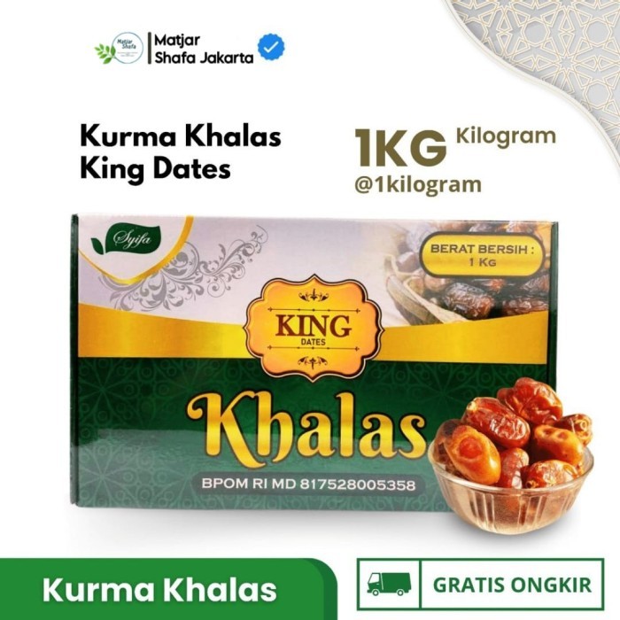 

Kurma Khalas 1 KG Syifa King Dates Original Buah Kurma
