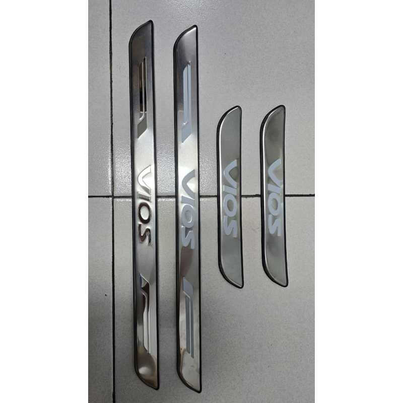 Sill Plate Chrome Toyota Vios Gen 2 Tahun 2007-2012 NON LED