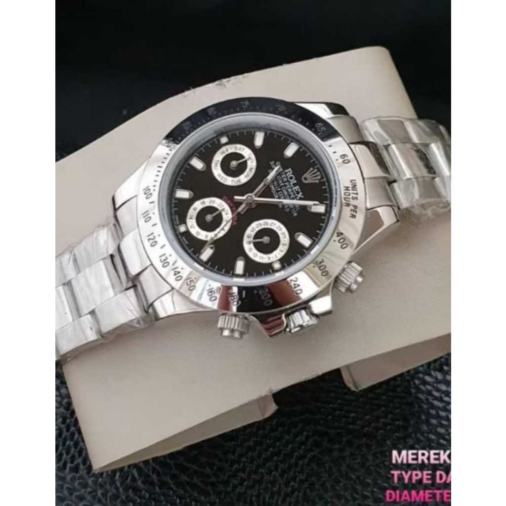 Jam Tangan Pria ROLEX Daytona Crono Aktif / Jam Tangan Rantai Mewah Elegan PREMIUM