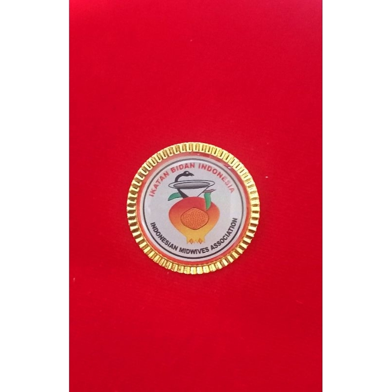 Pin IBI ( Ikatan Bidan Indonesia ) Model Gerigi Logo Terbaru