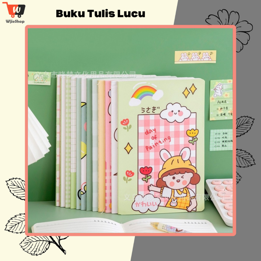

Buku Tulis Catatan Ukuran A5 Notebook Mini Buku Motif Lucu Buku Tulis Mini