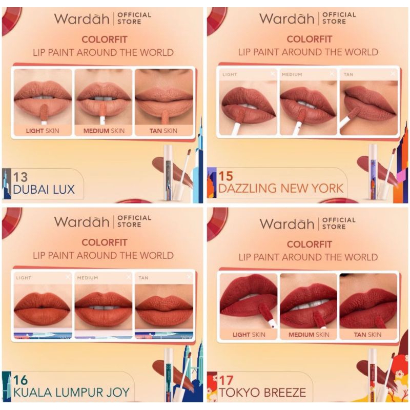 WARDAH colorfit lip paint