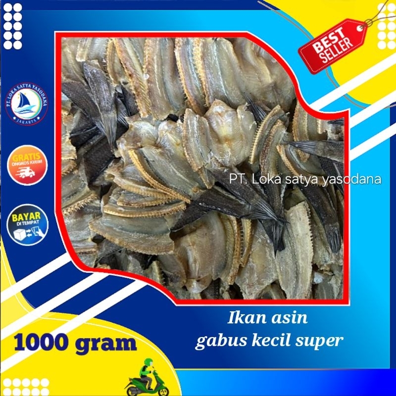 

ikan asin gabus kecil keriting 1000gram / 1 kg