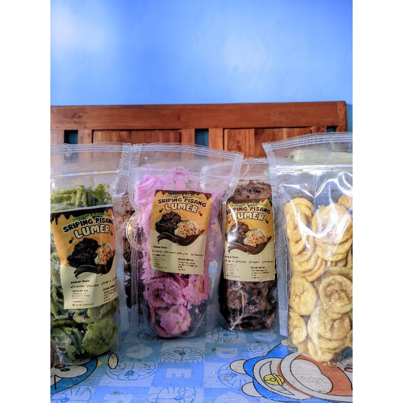 

KRIPIK PISANG LUMER coklat, strawberry, matcha, original 150GRAM