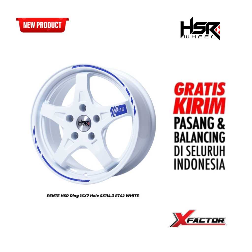 VELG ARENA R16 VELG HSR RING 16 HSR PENTE R16X7 H 5X114,3 ET 42