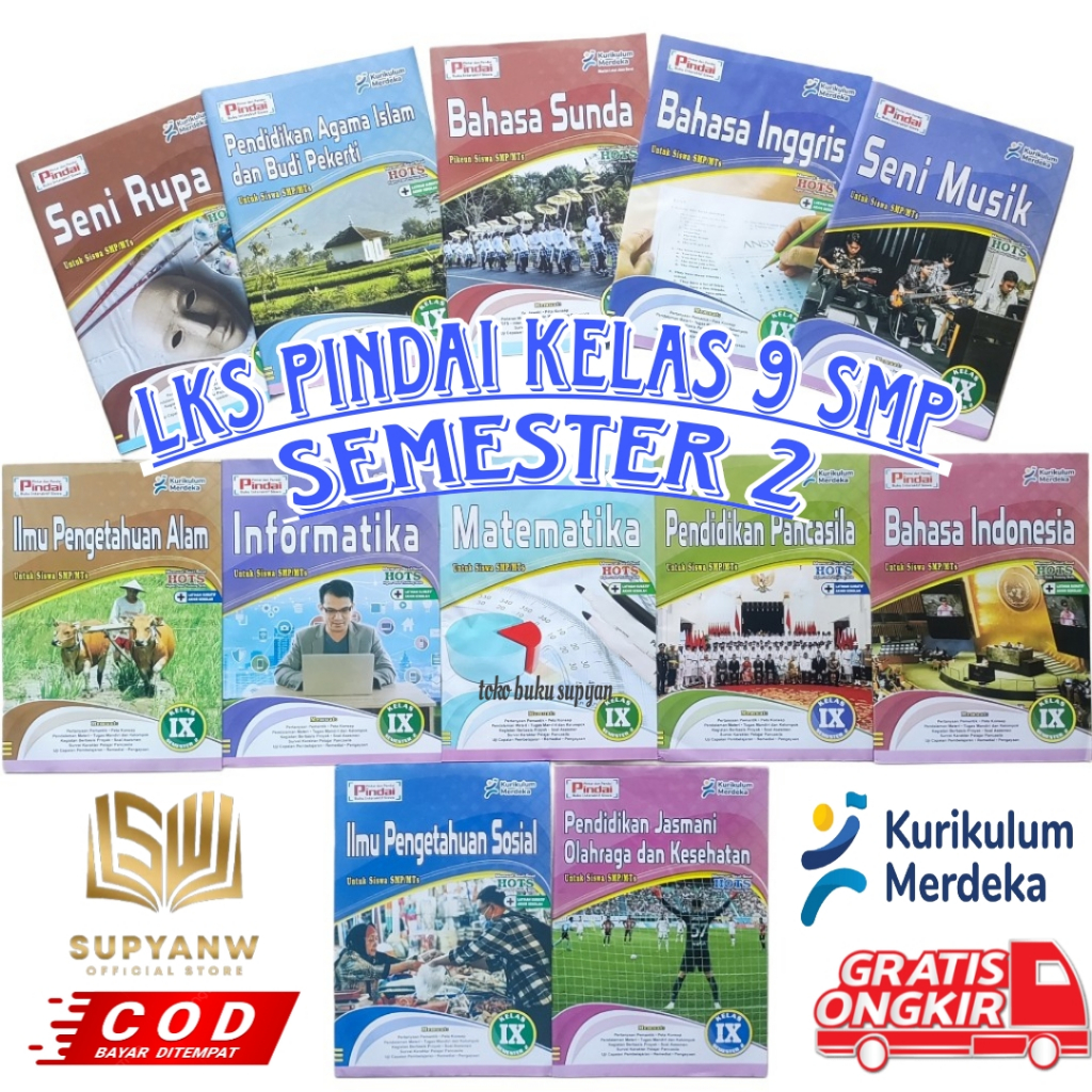 Buku Lks Pindai Kelas 9 Smp Semester 2 Kurikulum Merdeka Cv Arya Duta 2026