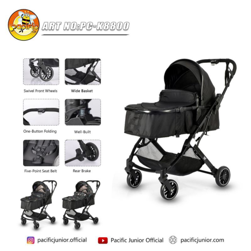 BABY STROLLER PACIFIC JR PC-K8800