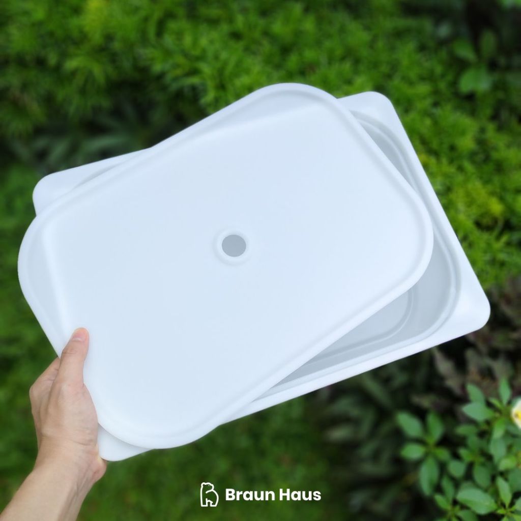 Tutup Tray Sensory Play - Penutup Montessori Sensory Tray Putih untuk Mainan Sensori Anak