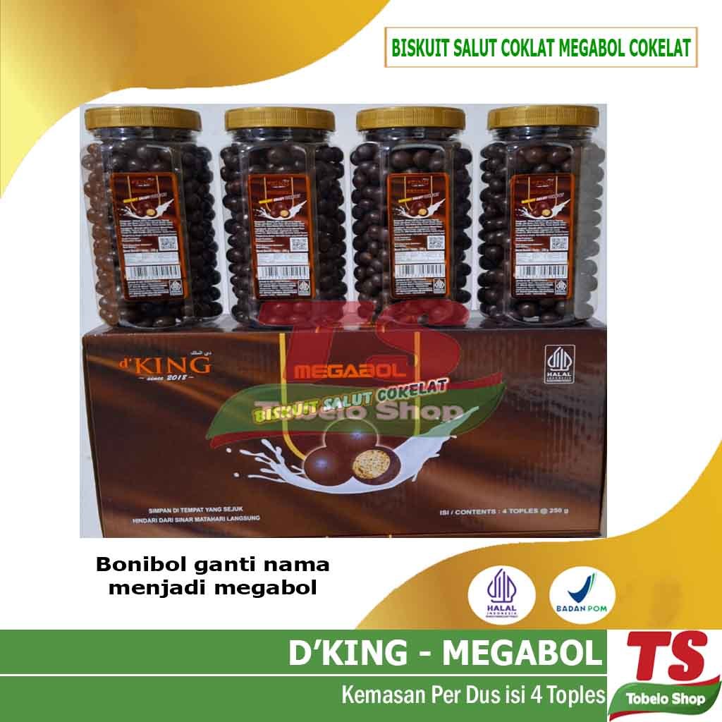 

D'KING COKELAT MEGABOL BONIBOL (DUS) isi 4 toples / BONIBOL COKLAT / MEGABOL COKELAT