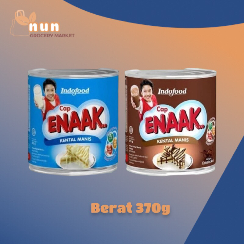 

INDOFOOD KENTAL MANIS CAP ENAAK KEMASAN KALENG 370g SUSU OLAHAN