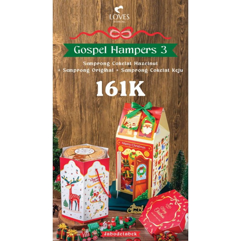 

GOSPEL HAMPERS 3 NATAL MURAH LOVES SEMPRONG